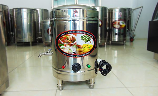 Nồi nấu phở điện dùng inox 304 có độ hoàn thiện cao 