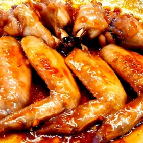 Cánh gà chiên sốt cam