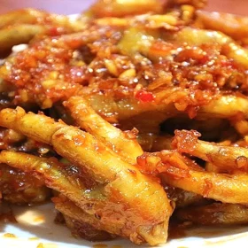 Chân gà chiên mắm tiêu xanh