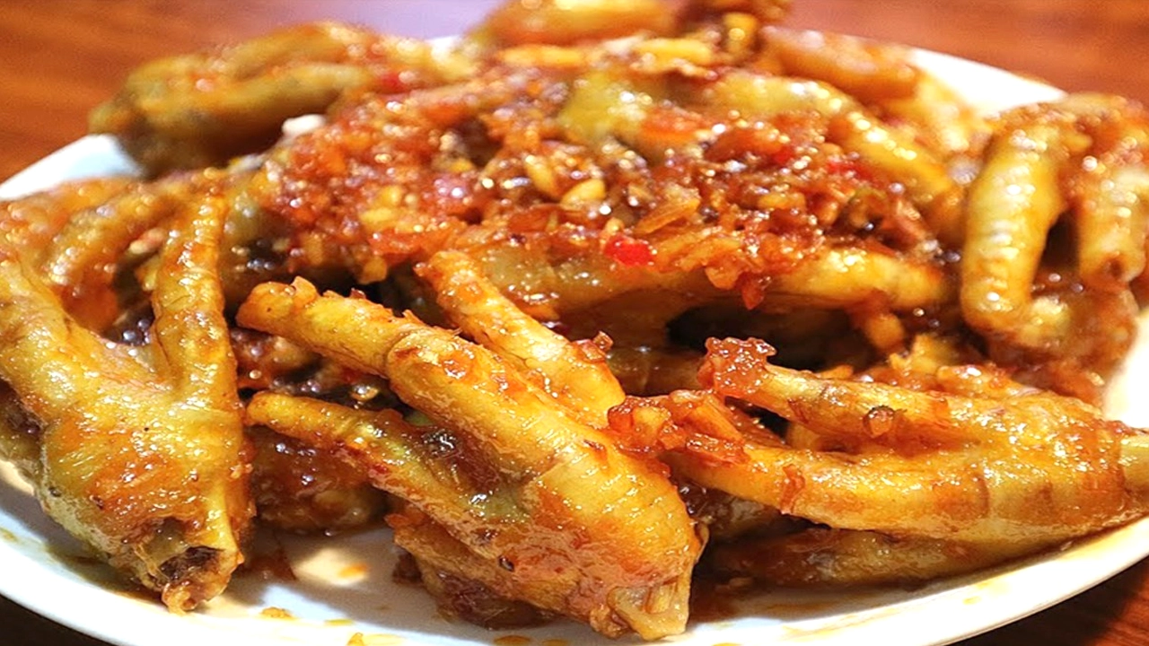 Chân gà chiên mắm tiêu xanh