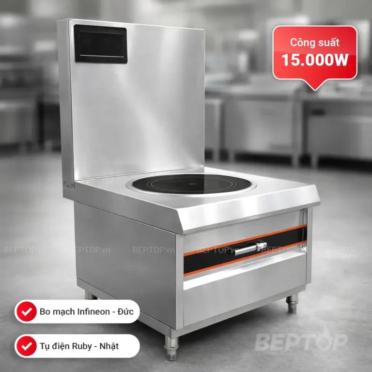 Bếp từ công nghiệp đơn mặt phẳng 15kW (BT15-P1)