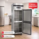 Khoang trong tủ đông công nghiệp 2 cánh 500L BEPTOP với giá để đồ tiện dụng