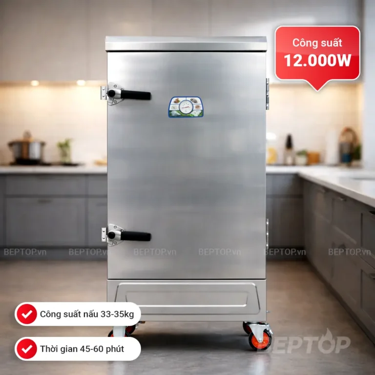 Tủ nấu cơm công nghiệp 10 khay dùng điện (TCD-10K)