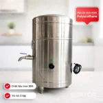 Nồi điện nấu phở 50L đế tròn BEPTOP thiết kế tổng thể chắc chắn thân inox 304 phù hợp gian bếp quán ăn